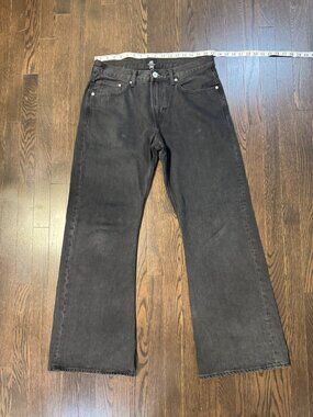 H&M Black Relaxed Fit Bootcut Jeans